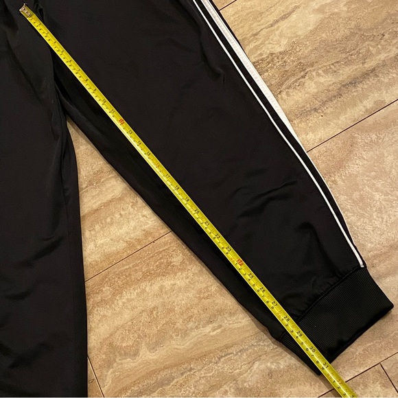 Mens Highlands Stretch Jogger Pants Size XL Black With Side White Striped - Picture 4 of 10